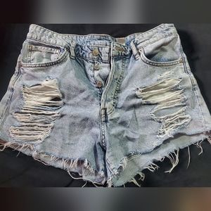 Denim shorts